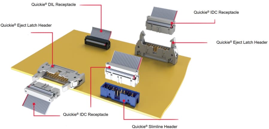 Amphenol FCI Quickie® 2.54mm IDC Connectors