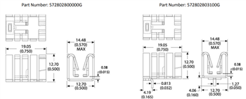 Mechanical Drawing - Aavid, Thermal Division of Boyd Corporation Board Level Cooling – Plug-In 5728