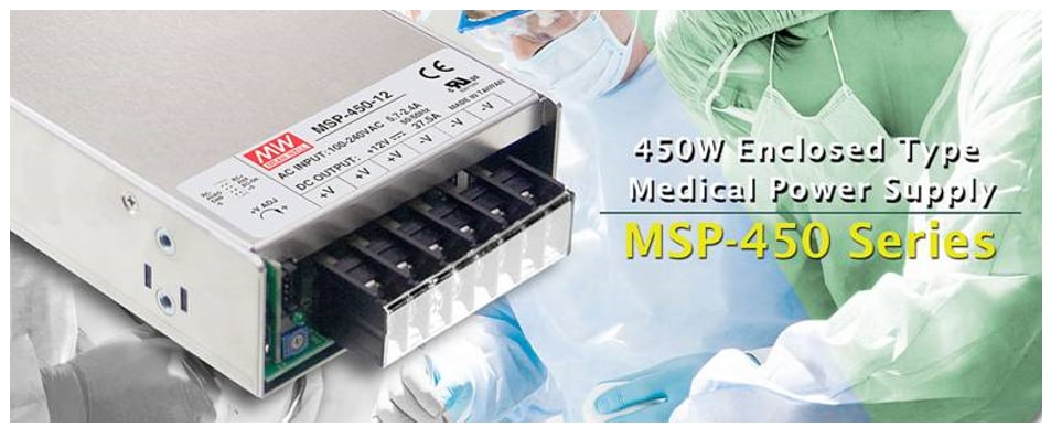 MEAN WELL MSP Single Output Medical Power Supplies