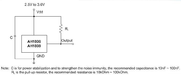 Diodes Incorporated AH1806/08 Omnipolar Hall Effect Switches