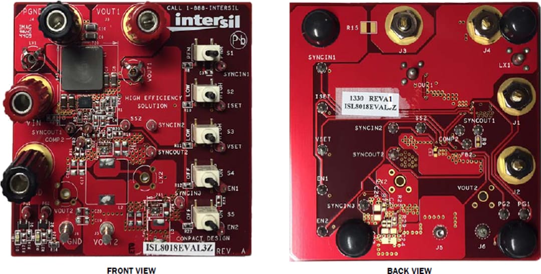 Renesas Electronics ISL8018EVAL3Z Evaluation Board