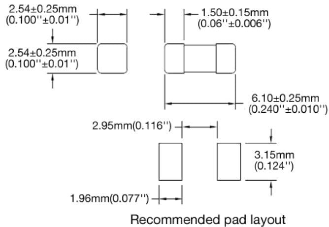Bel Fuse 0679H Square Ceramic Quick-Acting Fuses