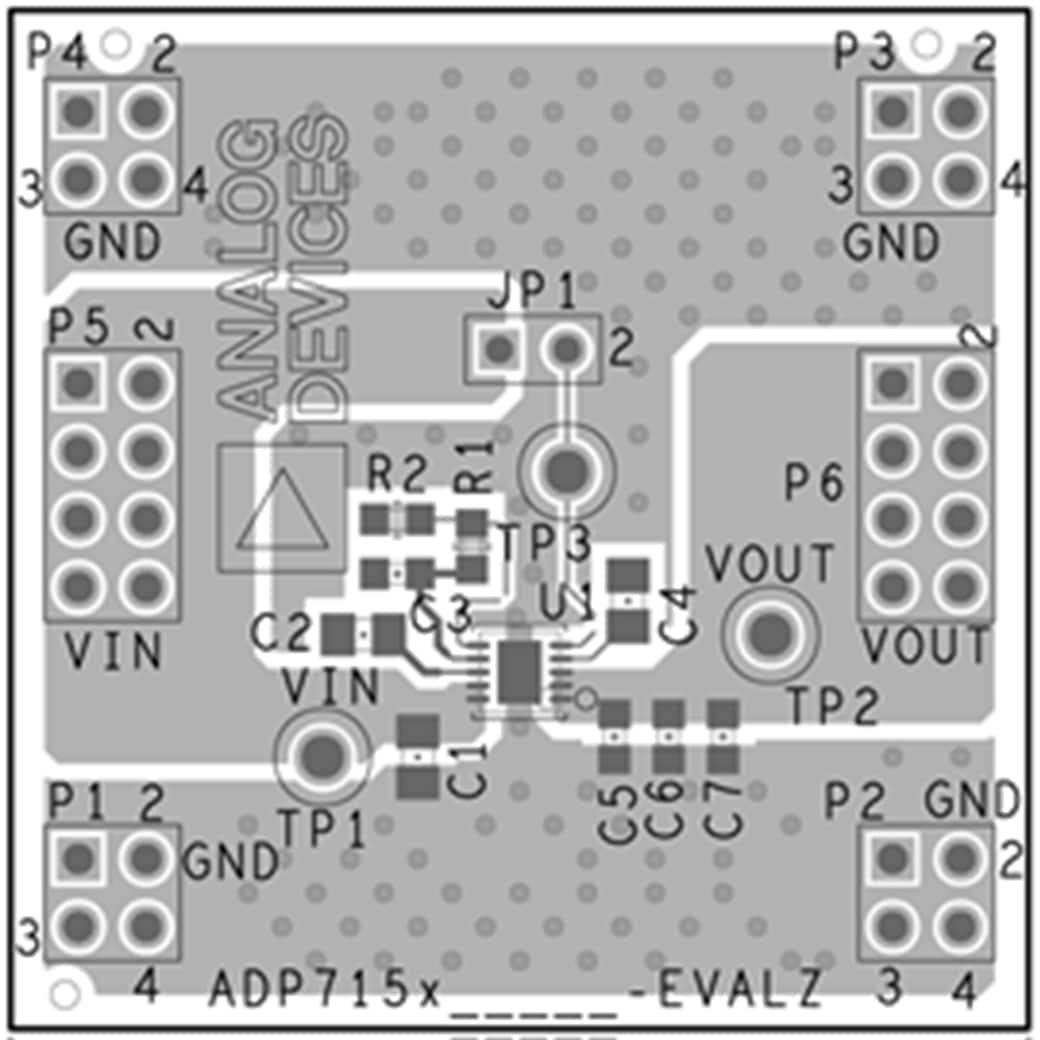 Schematic - Analog Devices Inc. EVAL-ADP7156 Eval Board for ADP7156 LDO Regulator