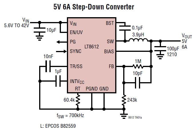 Analog Devices Inc. LT8612 Synchronous Step-Down Regulators