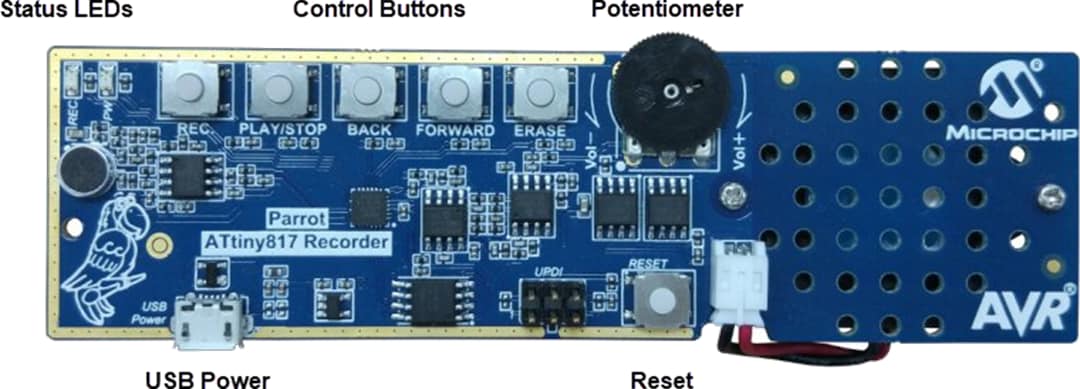 Microchip Technology AVR Parrot Field Engagement Board (ATAVRPARROT)