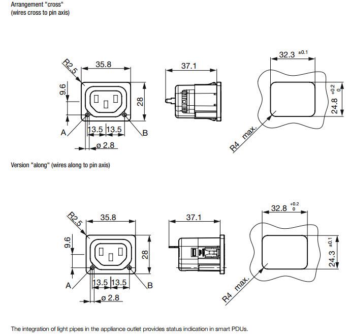 Schurter 6610-5 Appliance Outlets
