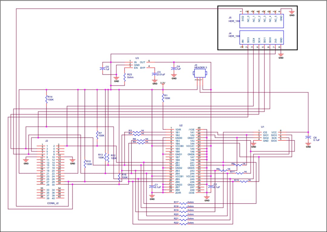 Schematic - Microchip Technology Serial SuperFlash® Kit 2 (AC243008)