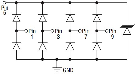 Bourns CDDFN10-3304N TVS/Steering Diode Array