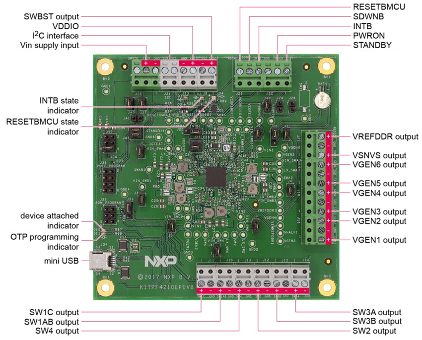 Block Diagram - NXP Semiconductors KITPF4210EPEVB Evaluation Board