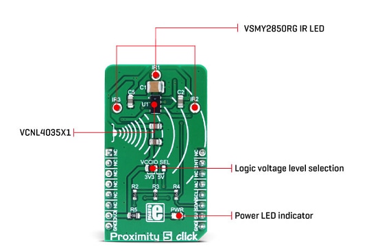 Block Diagram - Mikroe MIKROE-2984 Proximity 5 Click