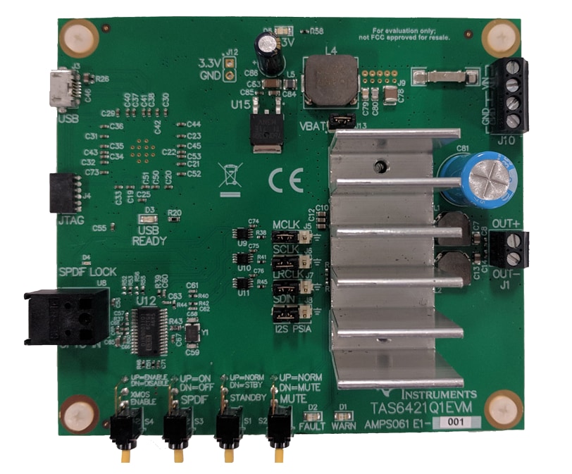 Location Circuit - Texas Instruments TAS6421Q1EVM Evaluation Module