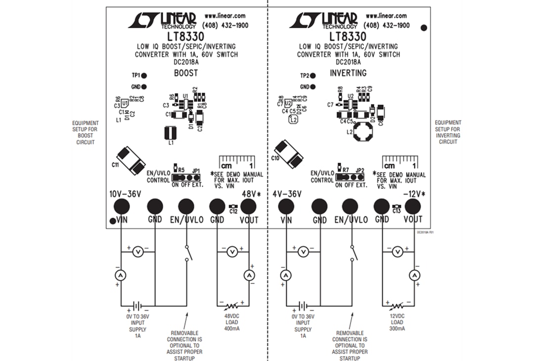 Mechanical Drawing - Analog Devices Inc. LT8330 Demo Board DC2018A