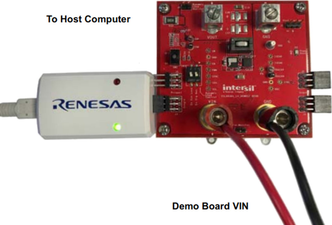 Renesas Electronics ISLUSBEVAL1Z USB to PMBus™ Adapter