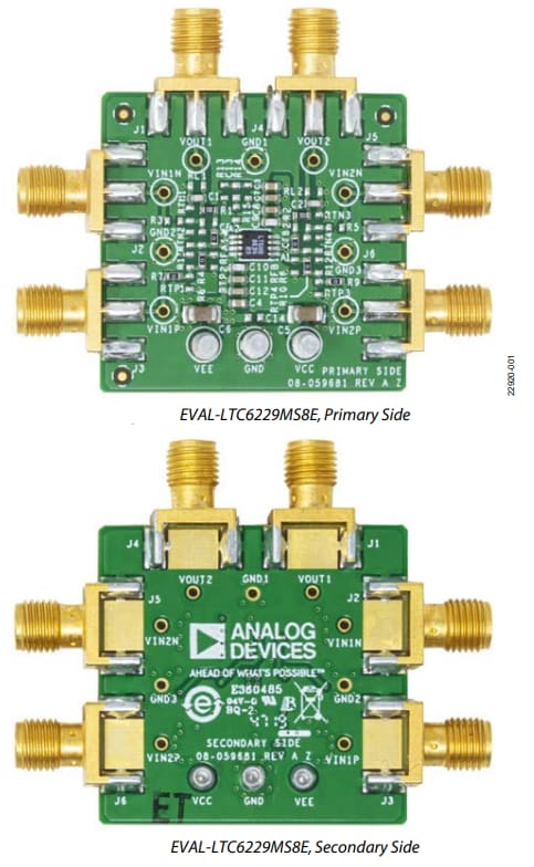 Analog Devices Inc. EVAL-LTC6229MS8E Evaluation Board