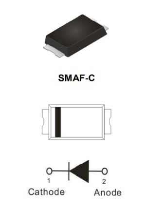PANJIT SB52AFC to SB56AFC Schottky Barrier Rectifiers