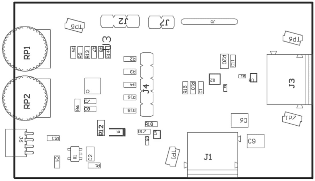 Mechanical Drawing - Texas Instruments DRV8220EVM Driver Evaluation Module (EVM)