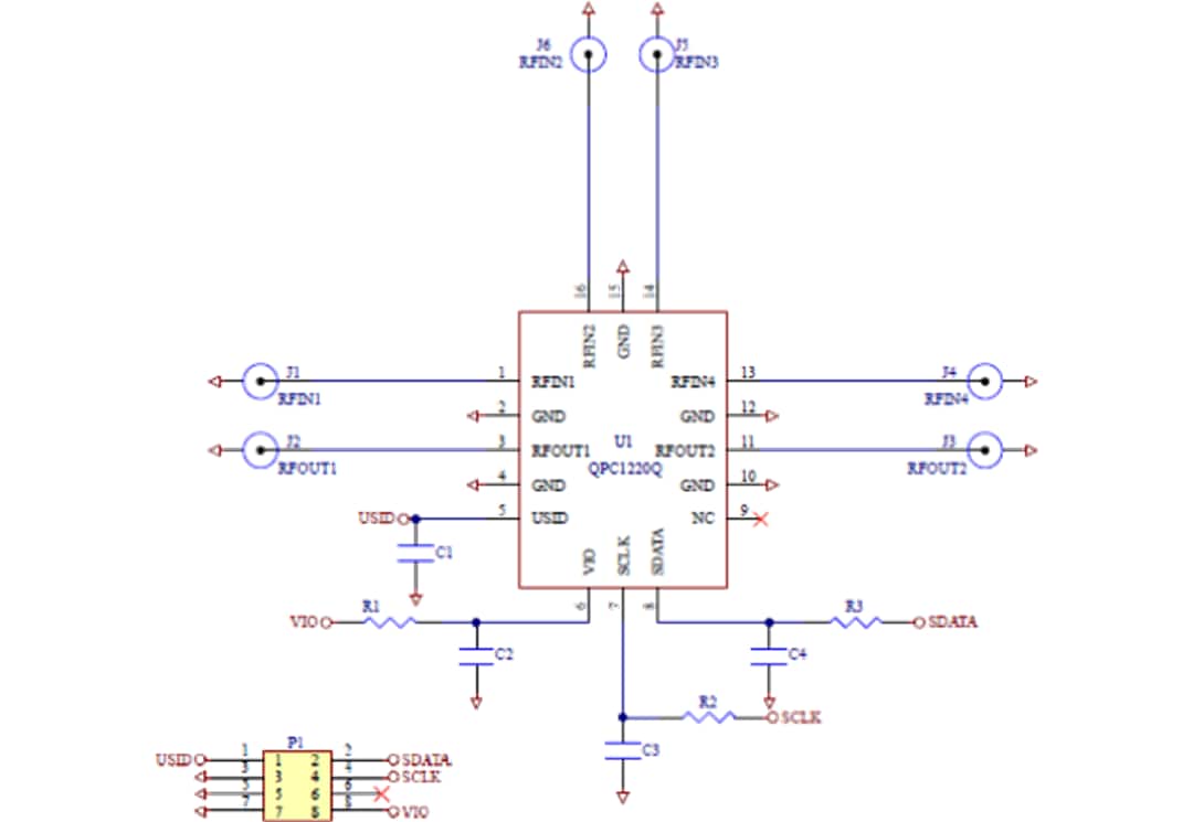 Schematic - Qorvo QPC1220QDK Design Kit