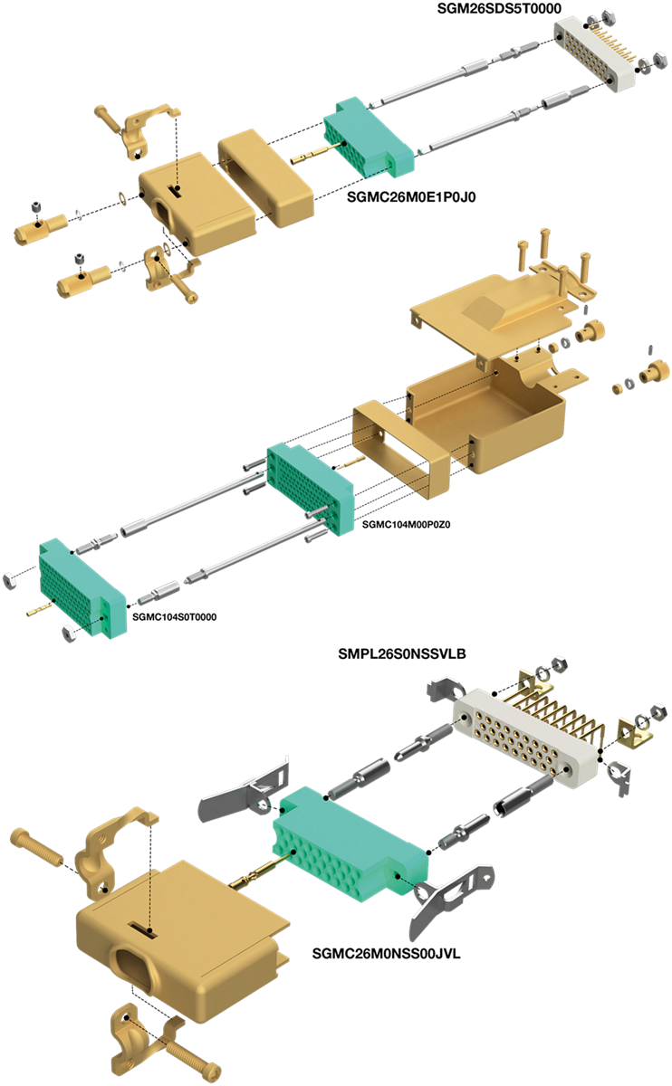 Positronic SGMC Mini-Rectangular Connectors