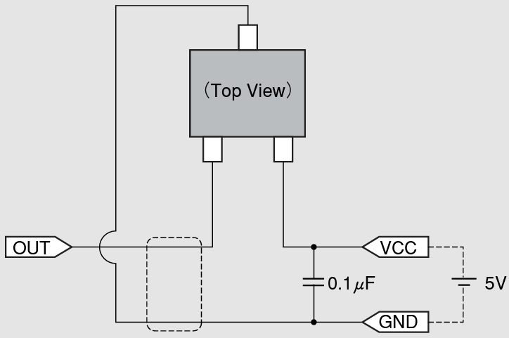 Application Circuit Diagram - Asahi Kasei Microdevices EQx Linear Hall Effect ICs