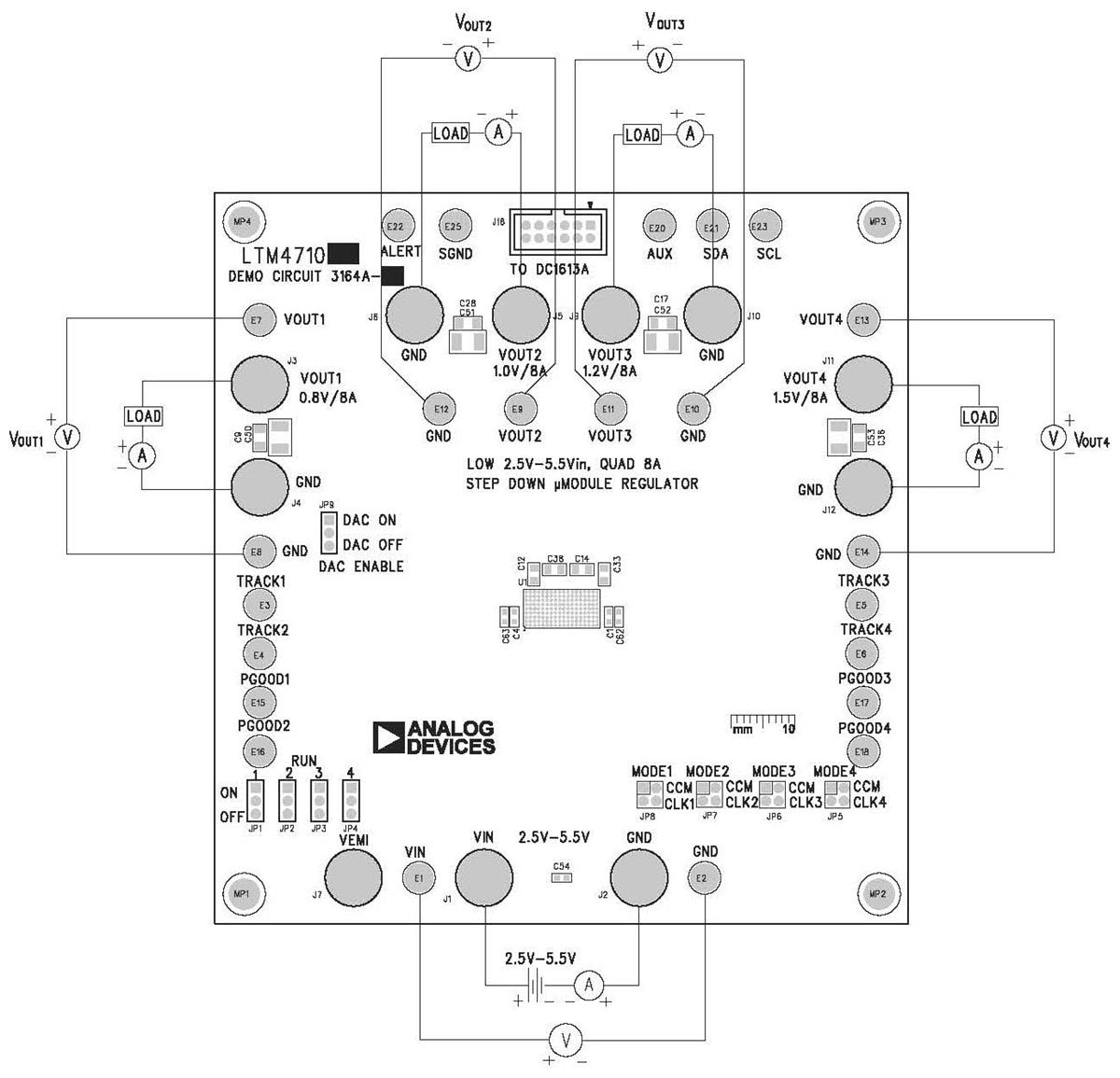 Analog Devices Inc. LTM®4710-1 Demonstration Circuit