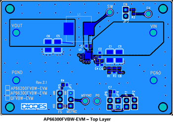 Diodes Incorporated AP66300 Evaluation Board