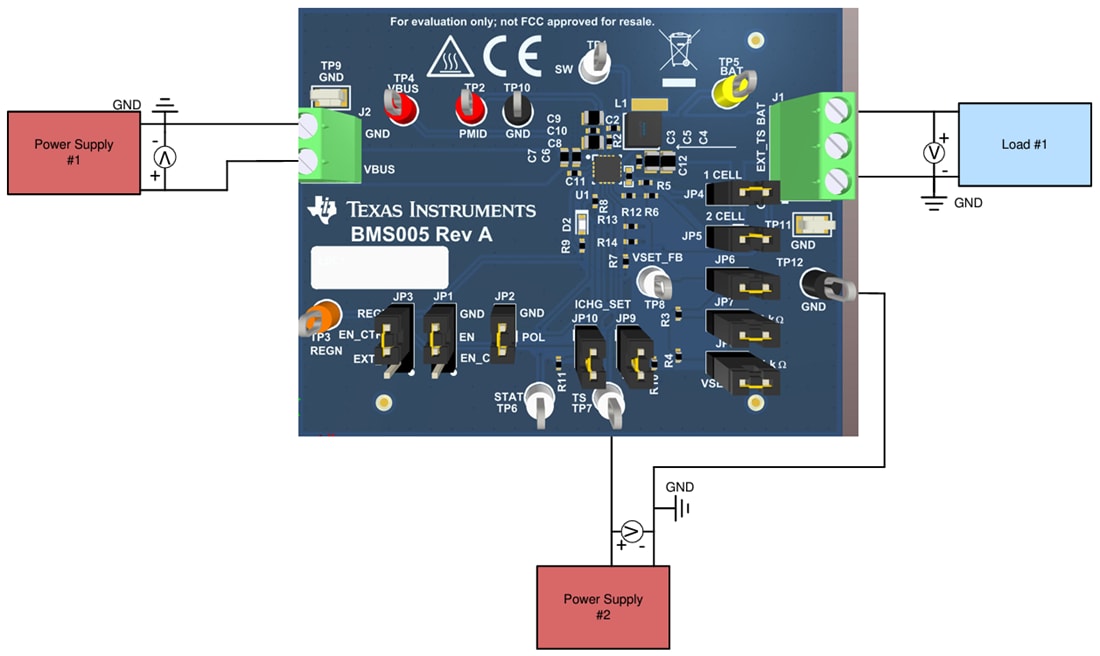 Chart - Texas Instruments bq25308EVM Charger Evaluation Module (EVM)