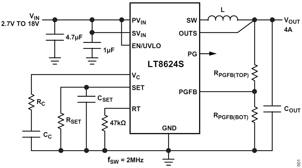 Analog Devices Inc. LT®8622S/LT8624S Synchronous Step-Down Regulators