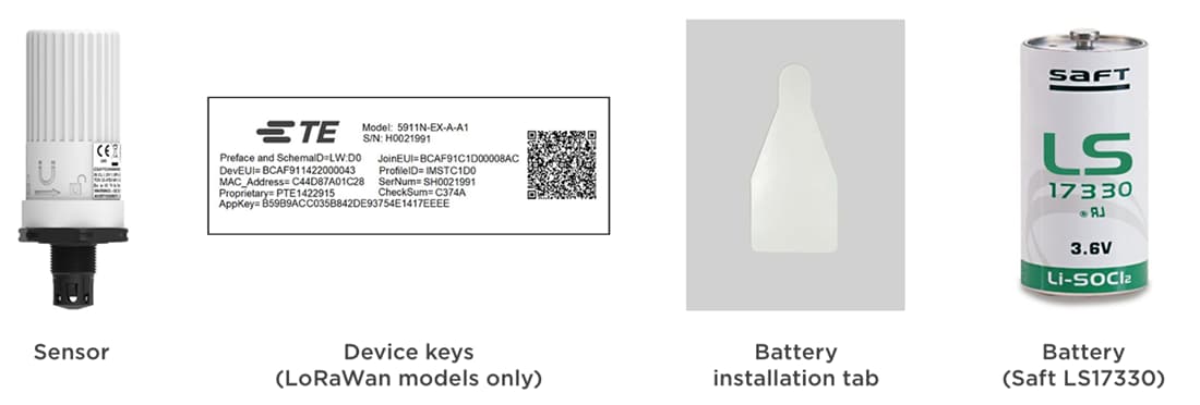 TE Connectivity / Measurement Specialties 59xxN Wireless Humidity/Temperature Sensors