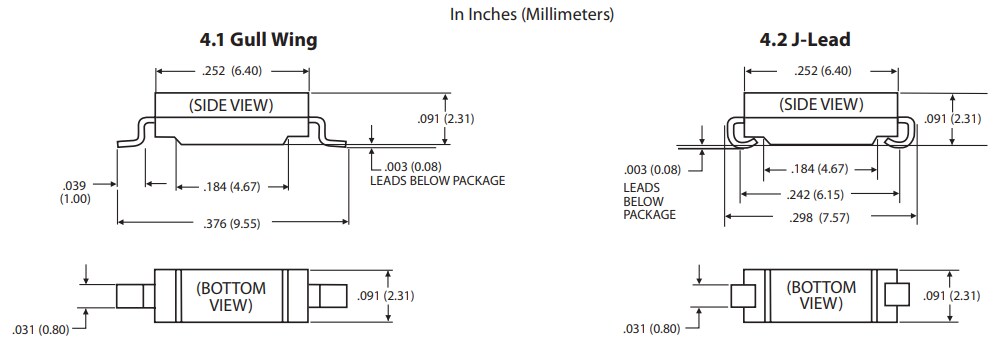 Mechanical Drawing - Coto Technology CT04 Reed Relays