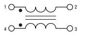 Schematic - Bourns SRF3225TAP Common Mode Chip Inductors