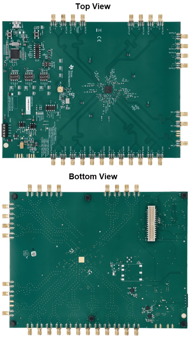 Mechanical Drawing - Texas Instruments LMK5B12212EVM Evaluation Module (EVM)