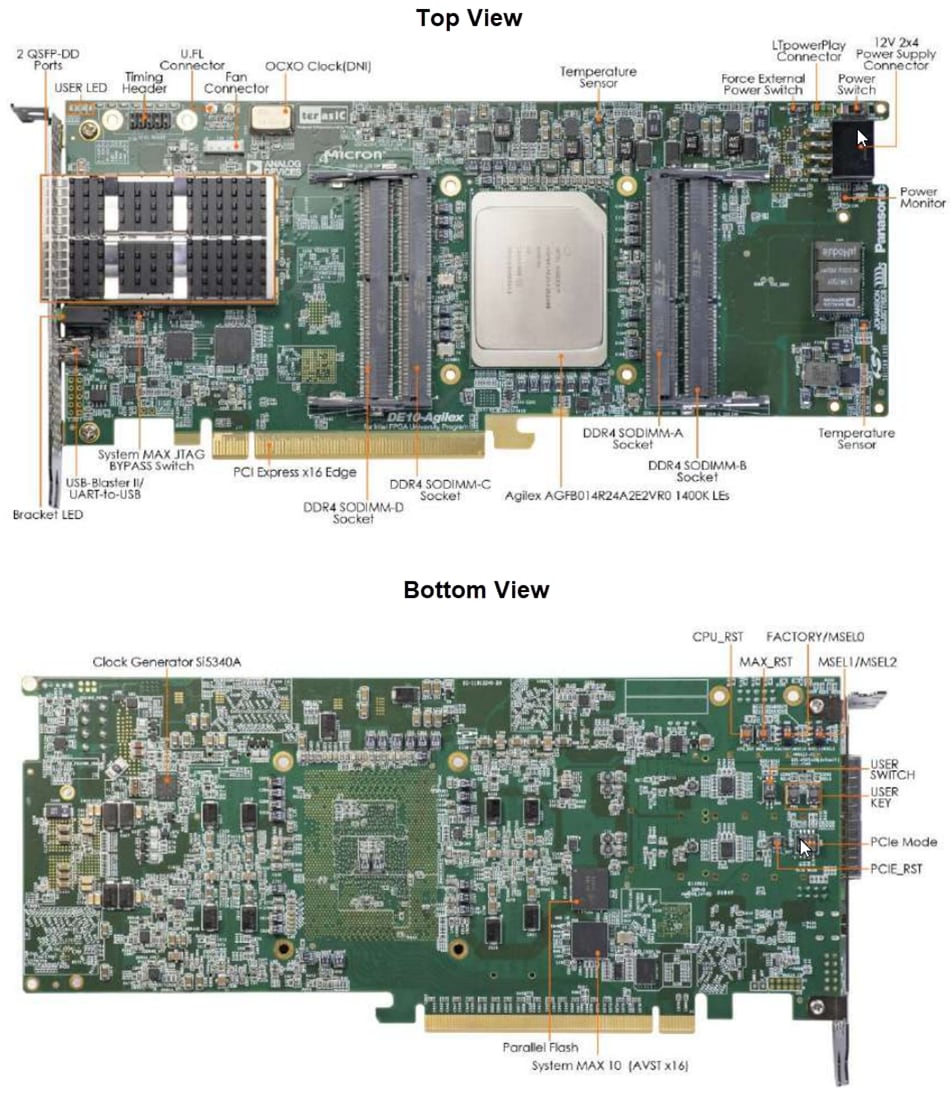 Mechanical Drawing - Terasic Technologies DE10-Agilex™ Development & Education Kit