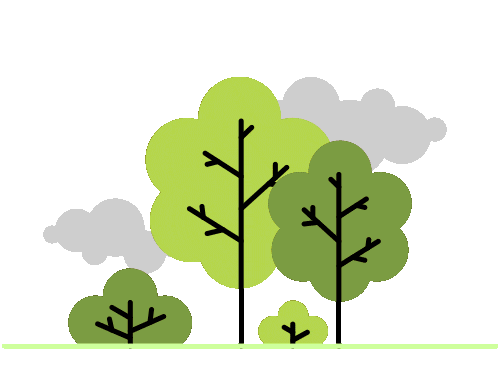 Trees catch fire and leaves turn brown from being burnt as CO2 goes up